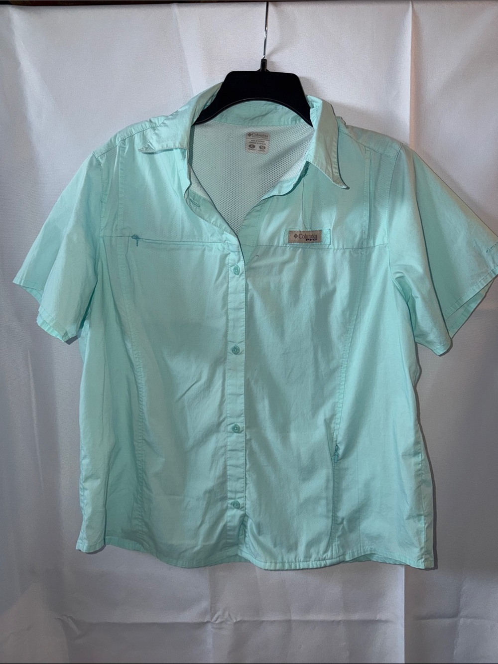 Light Aqua Button-Up Shirt